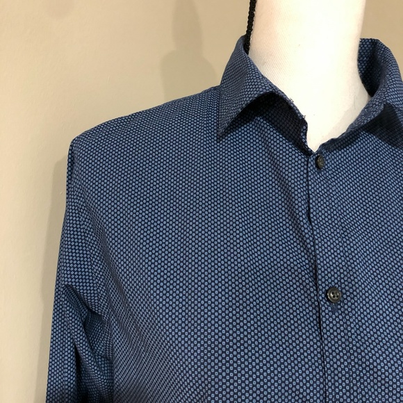 *VAN HEUSEN* Men's Blue Long Sleeve Button Down Size XL - Picture 3 of 6